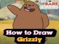 Mchezo We Bare Bears How to Draw Grizzly