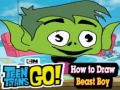 Mchezo How to Draw Beast Boy