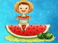 Mchezo Watermelon and Drinks Puzzle