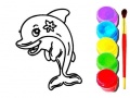 Mchezo Dolphin Coloring Book