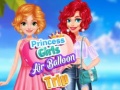 Mchezo Princess Girls Air Balloon Trip