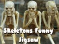 Mchezo Skeletons Funny Jigsaw