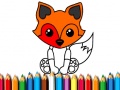 Mchezo Fox Coloring Book