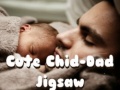Mchezo Cute Child-Dad Jigsaw