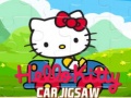 Mchezo Hello Kitty Car Jigsaw