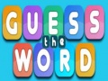 Mchezo Guess The Word