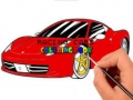 Mchezo Racing Cars Coloring book