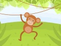 Mchezo Funny Monkeys Coloring