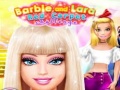 Mchezo Barbie and Lara Red Carpet Challenge