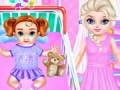 Mchezo Little Elsa Caring Day