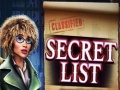 Mchezo Secret List