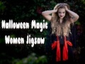 Mchezo Halloween Magic Women Jigsaw