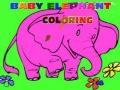 Mchezo Baby Elephant Coloring
