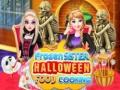 Mchezo Frozen Sister Halloween Food Cooking 