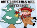 Mchezo Cute Christmas Bull Difference