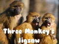 Mchezo Three Monkey's Jigsaw
