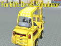 Mchezo Forklift Drive Simulator