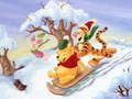 Mchezo Winnie the Pooh Christmas Jigsaw Puzzle 2