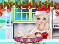 Mchezo Sister Princess Christmas Cupcake Maker
