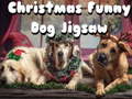 Mchezo Christmas Funny Dog Jigsaw