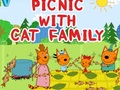 Mchezo Picnic With Cat Family