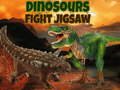 Mchezo Dinosaurs Fight Jigsaw