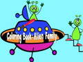 Mchezo Coloring Book: Alien Family