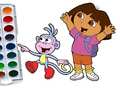 Mchezo Dora The Explorer Coloring Book