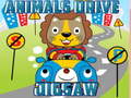 Mchezo Animals Drive Jigsaw