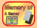 Mchezo Memory of a Gamer