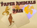 Mchezo Paper Animals Pair