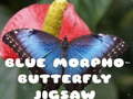 Mchezo Blue Morpho Butterfly Jigsaw