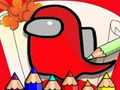 Mchezo Amoung Us Coloring Book