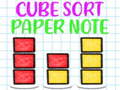 Mchezo Cube Sort Paper Note