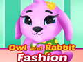 Mchezo Owl and Rabbit Fashion