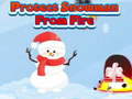 Mchezo Protect Snowman From Fire