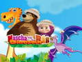Mchezo Masha and The Bear dinosaur
