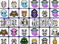 Mchezo Cat Pixel Mahjong