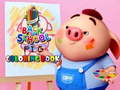 Mchezo Back To School Coloring Book Pig