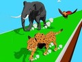 Mchezo Animal Transform Race 3D