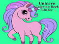 Mchezo Unicorn Coloring Book Glitter