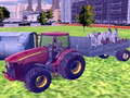 Mchezo 3D city tractor garbage sim