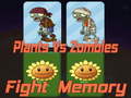 Mchezo Plants vs Zombies Fight Memory
