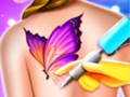 Mchezo Barbie Funny Tattoo Shop