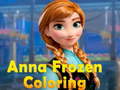 Mchezo Anna Frozen Coloring