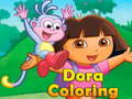 Mchezo Dora Coloring