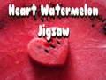Mchezo Heart Watermelon Jigsaw