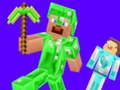 Mchezo Creeper vs Enderman from minecraft