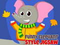 Mchezo Funny Elephant Style Jigsaw