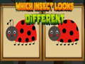 Mchezo Which Insect Looks Different